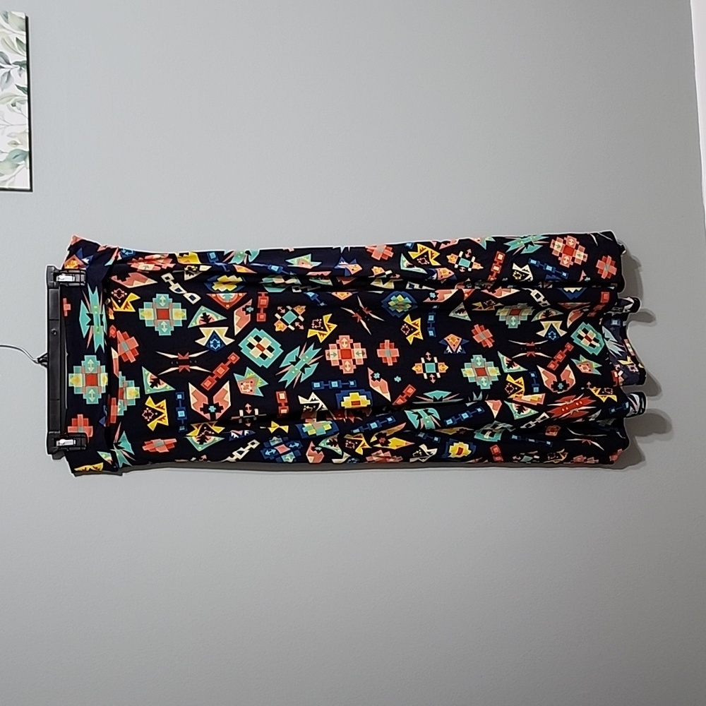 LulaRoe Geometric Maxi Skirt, Medium